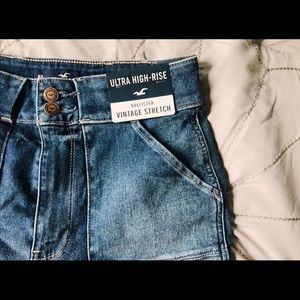 High-Rise Mom Jeans Hollister Vintage Stretch